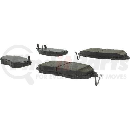 300.10780 by CENTRIC - Premium Semi-Metallic Brake Pads with Shims and Hardware