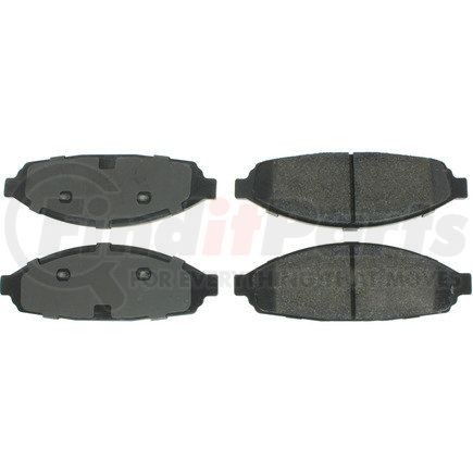 300.09310 by CENTRIC - Premium Semi-Metallic Brake Pads with Shims and Hardware