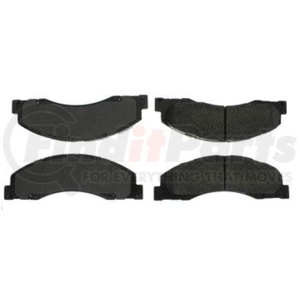 106.13280 by CENTRIC - Posi Quiet Extended Wear Brake Pads with Shims and Hardware