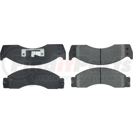 Centric 106.04110 Disc Brake Pad Set Posi Quiet Extended Wear Brake Pads with Shims and Hardware