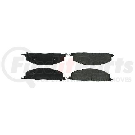 Centric 106.14000 Disc Brake Pad Set Posi Quiet Extended Wear Brake Pads with Shims and Hardware