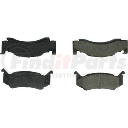 106.01230 by CENTRIC - Posi Quiet Extended Wear Brake Pads with Shims and Hardware