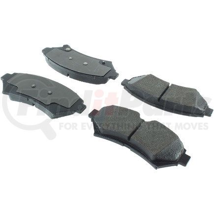 106.0753 by CENTRIC - Posi Quiet Extended Wear Brake Pads with Shims and Hardware