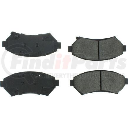 300.06990 by CENTRIC - Premium Semi-Metallic Brake Pads with Shims and Hardware