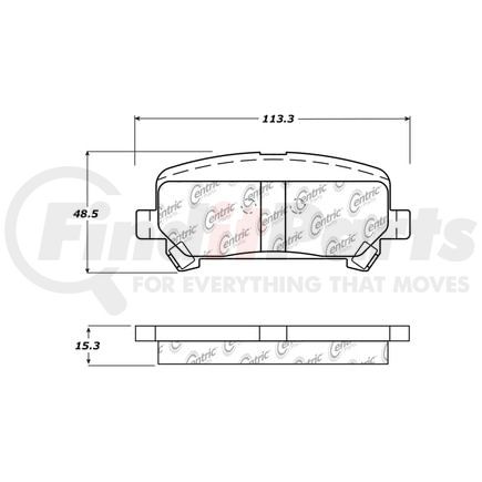 301.18060 by CENTRIC - Centric Premium Ceramic Brake Pads with Shims and Hardware