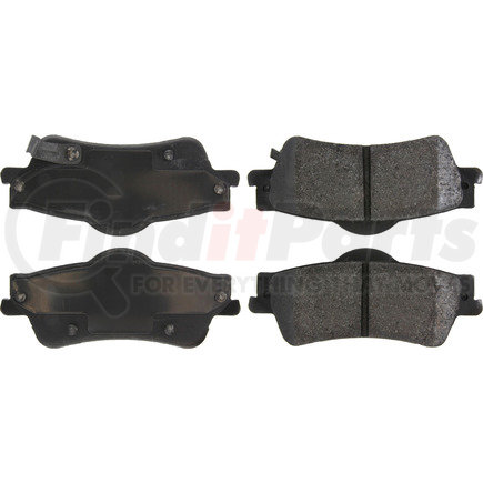 300.13520 by CENTRIC - Premium Semi-Metallic Brake Pads with Shims and Hardware