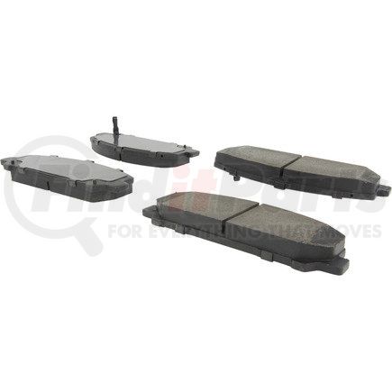 300.15090 by CENTRIC - Premium Semi-Metallic Brake Pads with Shims and Hardware