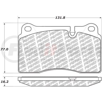 500.12630 by CENTRIC - PQ PRO Disc Brake Pads with Hardware