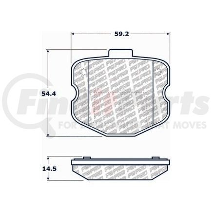 500.11851 by CENTRIC - PQ PRO Disc Brake Pads