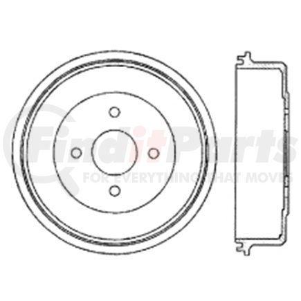 122.44001 by CENTRIC - Centric Premium Brake Drum