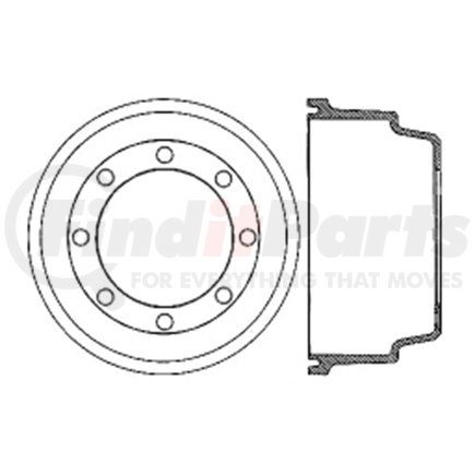 122.79001 by CENTRIC - Centric Premium Brake Drum