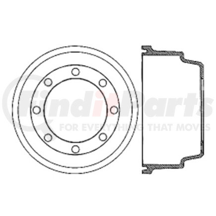 122.79002 by CENTRIC - Centric Premium Brake Drum