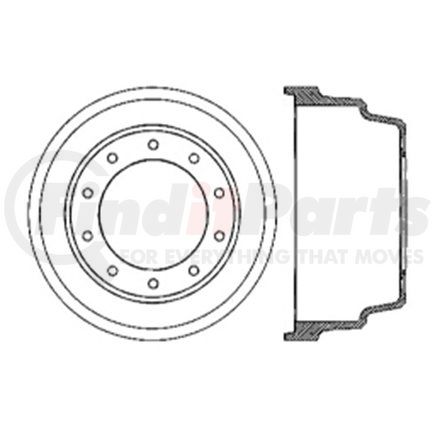 122.79005 by CENTRIC - Centric Premium Brake Drum