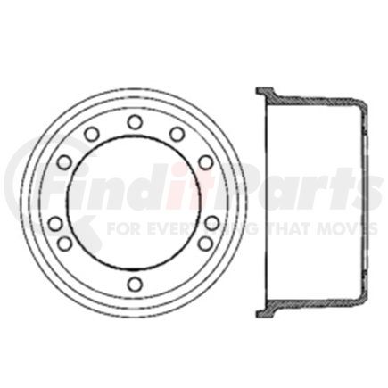 Centric 122.79007 Brake Drum Centric Premium Brake Drum