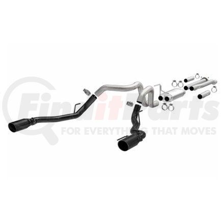 19350 by MAGNAFLOW EXHAUST PRODUCT - Street Series Black Cat-Back System