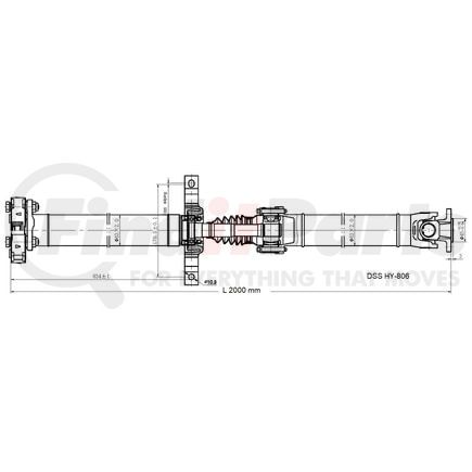 HY-806 by DIVERSIFIED SHAFT SOLUTIONS (DSS) - Drive Shaft Assembly