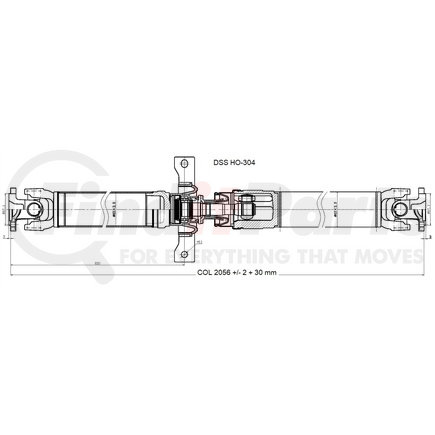 HO-304 by DIVERSIFIED SHAFT SOLUTIONS (DSS) - Drive Shaft Assembly