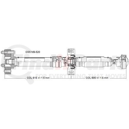 MB-520 by DIVERSIFIED SHAFT SOLUTIONS (DSS) - Drive Shaft Assembly