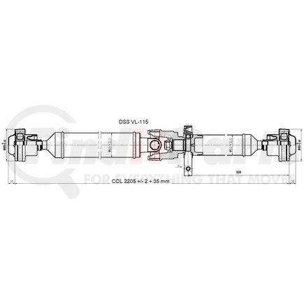 VL-115 by DIVERSIFIED SHAFT SOLUTIONS (DSS) - Drive Shaft Assembly