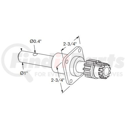 1004-1753-KIT by BUFFERS USA - Shift Shaft Gear Assembly - For JOST Leg