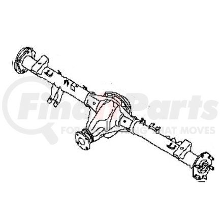 43003-EB31A by NISSAN - RR AXLE ASSY,W/O BRAKE