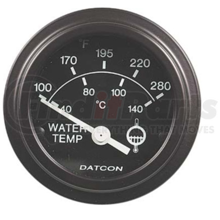 100182 by DATCON INSTRUMENT CO. - Datcon Instruments, Water Temperature Gauge, Electric, 100-280 Degrees F, 12V