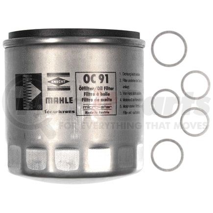 OC 91D by MAHLE - Engine Oil Filter