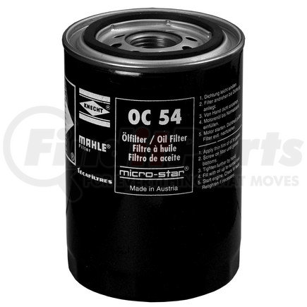 OC 54 by MAHLE - Engine Oil Filter