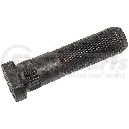 610-0156.10 by DORMAN - 5/8 In.- 18 Clipped Head Serrated Stud- 0.652 In. Knurl, 2.125 In. Length