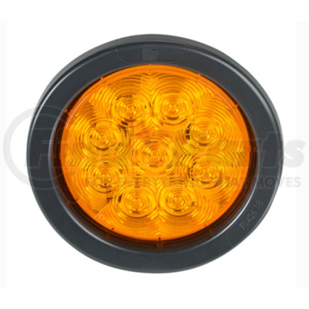 605523-02SB by FEDERAL SIGNAL - Marker Light - 4 in. Round, Flashing LED Light Head, Amber, -03(Blue); -04(Red)