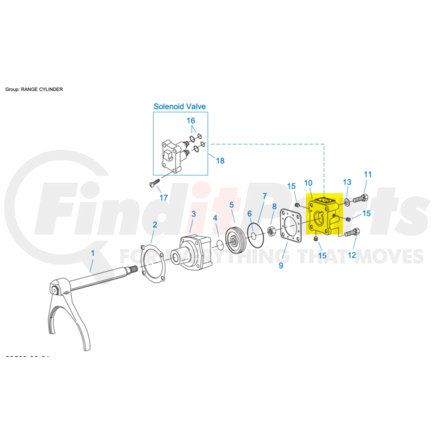 K3365 by FULLER - KIT RANGE CYL. COVER