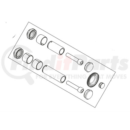 S-35303-4 by HENDRICKSON - Disc Brake Caliper Bolt Kit - Guide Pins, Bushings, Boots, Bolts and Caps