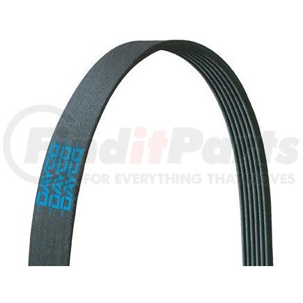 5061420 by DAYCO - Poly Rib Belt - 6 Rib, 142.01 in. Length, EPDM, Black (SAE J1459, SAE J2432)