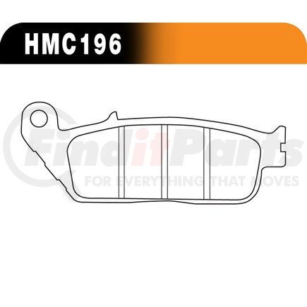 HMC5004 by HAWK FRICTION - METALLIC DISC BRAKE PADS
