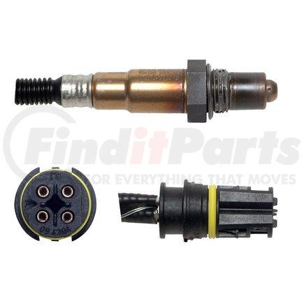 2344523 by DENSO - Oxygen Sensor 4 Wire, Direct Fit, Heated, Wire Length: 18.98