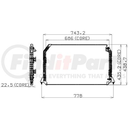 4770129 by DENSO - Air Conditioning Condenser