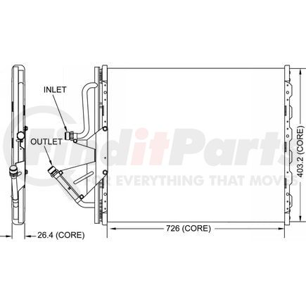 4779113 by DENSO - Air Conditioning Condenser