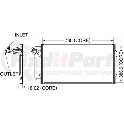 4779506 by DENSO - Air Conditioning Condenser