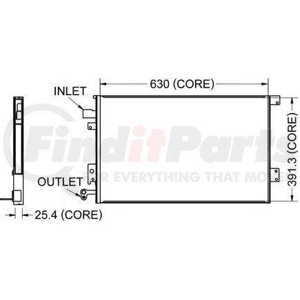 477-9505 by DENSO - Air Conditioning Condenser