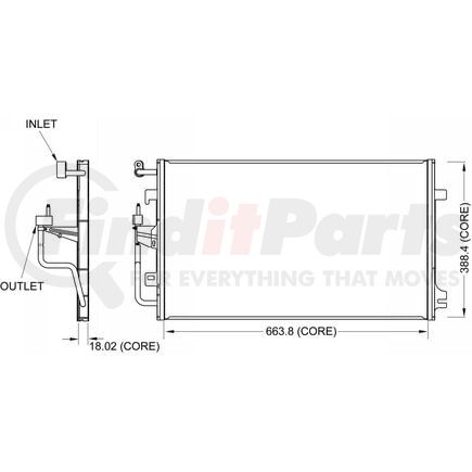 477-9513 by DENSO - Air Conditioning Condenser
