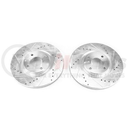 AR85191XPR by POWERSTOP BRAKES - Evolution® Disc Brake Rotor - Performance, Drilled, Slotted and Plated