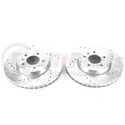 AR82161XPR by POWERSTOP BRAKES - Evolution® Disc Brake Rotor - Performance, Drilled, Slotted and Plated