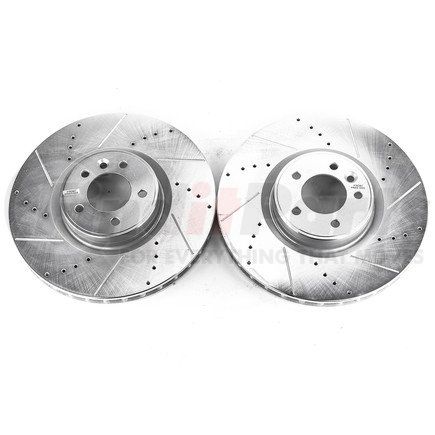 EBR1409XPR by POWERSTOP BRAKES - Evolution® Disc Brake Rotor - Performance, Drilled, Slotted and Plated