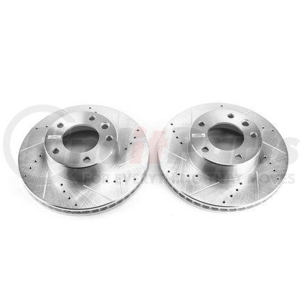 EBR1449XPR by POWERSTOP BRAKES - Evolution® Disc Brake Rotor - Performance, Drilled, Slotted and Plated