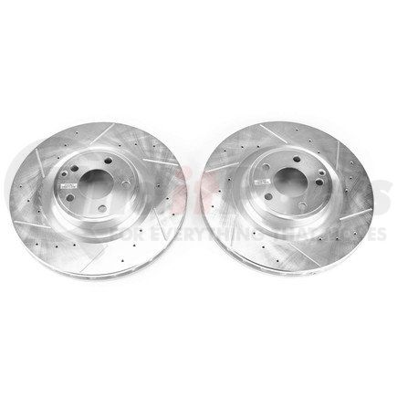 EBR1458XPR by POWERSTOP BRAKES - Evolution® Disc Brake Rotor - Performance, Drilled, Slotted and Plated