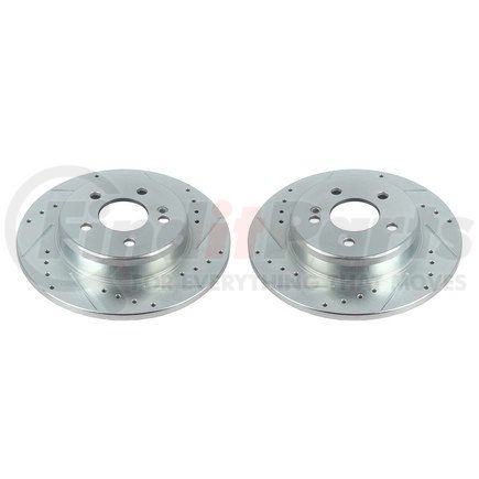 EBR1680XPR by POWERSTOP BRAKES - Evolution® Disc Brake Rotor - Performance, Drilled, Slotted and Plated