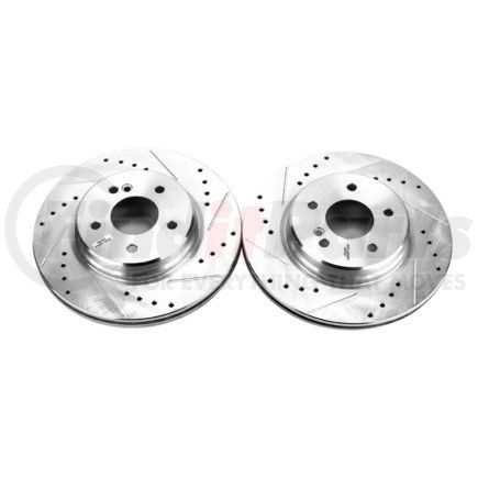 EBR808XPR by POWERSTOP BRAKES - Evolution® Disc Brake Rotor - Performance, Drilled, Slotted and Plated