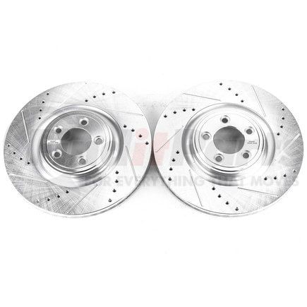 EBR1083XPR by POWERSTOP BRAKES - Evolution® Disc Brake Rotor - Performance, Drilled, Slotted and Plated