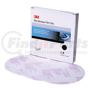 1186 by 3M - Red Abrasive Hookit™ Film Disc, 6 in, P1000, 25 Discs per Box