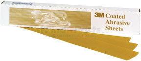 2568 by 3M - Production™ Resinite™ Gold Sheet 02568, 2 3/4" x 17 1/2", P180A, 50 sheets/box